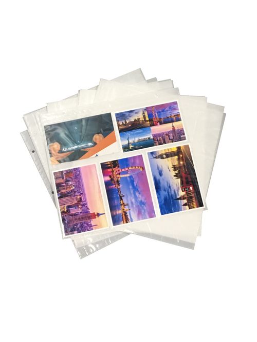 20 Slip in Refill Sheets to Hold 200 Photos for Large Ringbinder 6x4 Photo Album — image 3