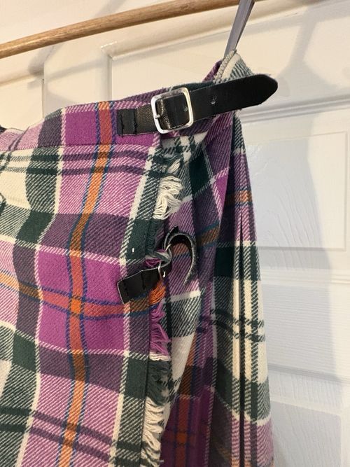 5pc Vintage Wool Tartan Dress Skirt Top Reseller Job Lot 60s 70s 80s *labels* — image 3