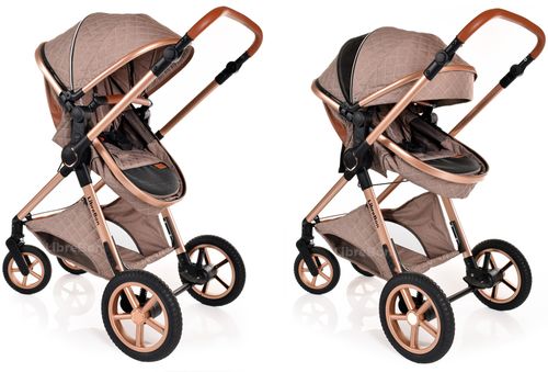 3 in 1 Pram Newborn Baby Buggy Set Travel System with Car Seat Folding Pushchair — image 9