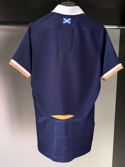 SCOTLAND 2020 2021 PLAYER ISSUE RUGBY SHIRT MACRON PRO PLAYER VERSION SIZE L — image 3