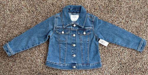 NWT Old Navy Jean Jacket Toddler Size 4T Medium Wash — image 1