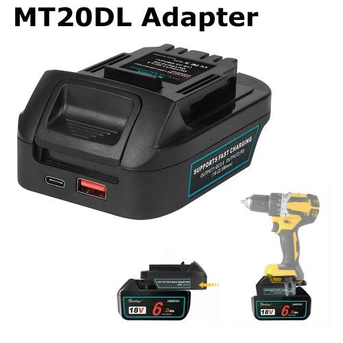 Battery Adapter for Makita 18V Battery Converter To Dewalt 18V Power Tool NEW