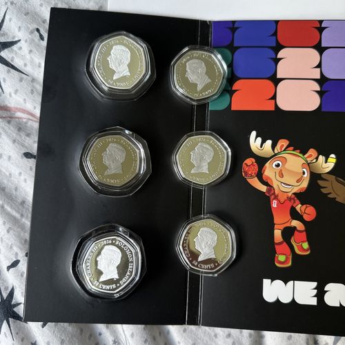 The Official FIFA World Cup 2026 BU Coin Set Silver Plated Solomon Islands — image 6