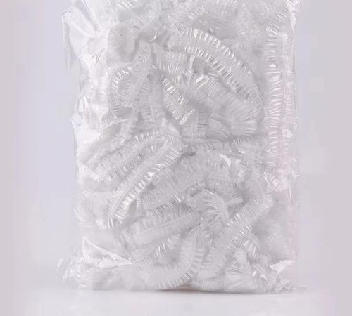 50-100Pcs Disposable Waterproof Shower Caps Plastic Elastic Bath Cap for Women — image 1