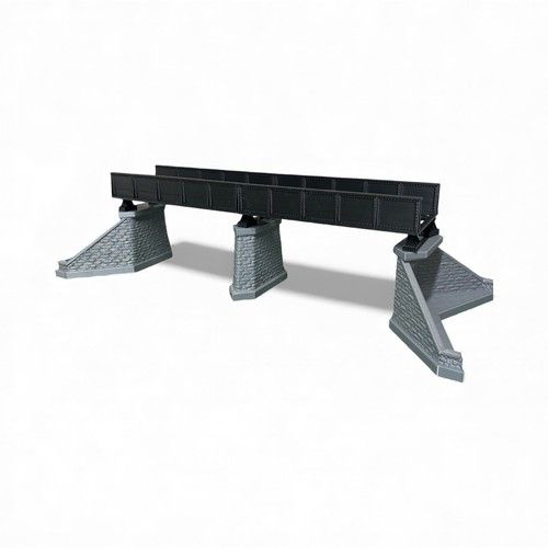 OO Gauge Iron Girder Bridge 1:76 Model Railway Scenery Unpainted Kit