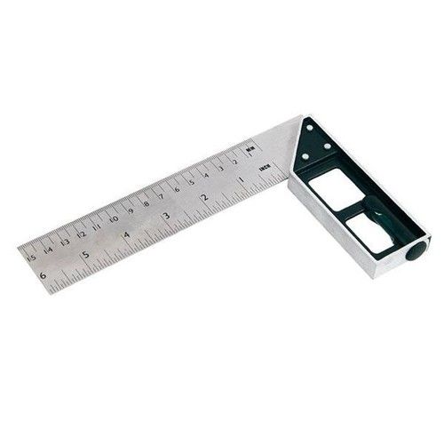 Neilsen Carpenters Right Angle Polished Try Steel Machinist Square 6" 150mm