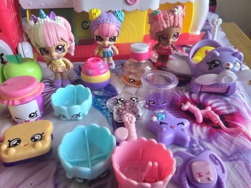 Kindi Kids Kindi Fun Supermarket Playset Bunny Carts Shopkins Toy Bundle Lot Toy — image 7