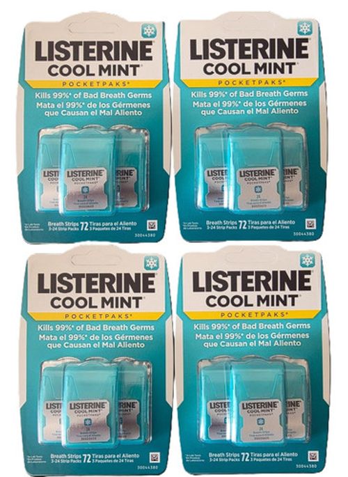 Cool Mint Pocketpak Breath Strip, (Pack of 12)
