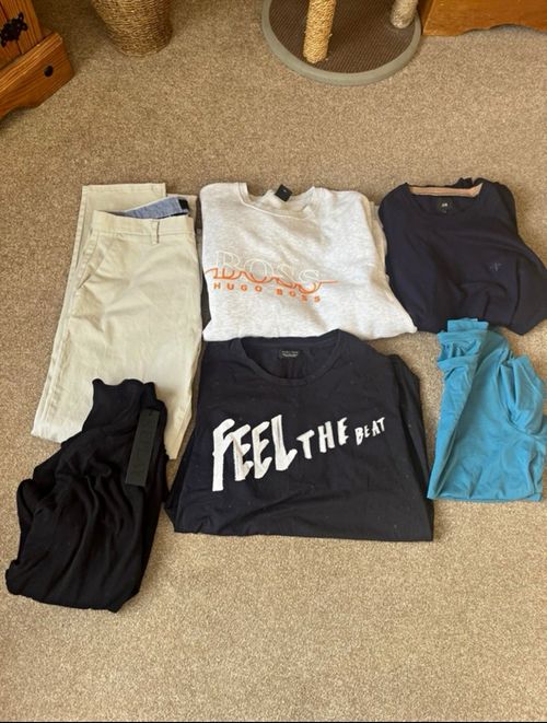 Hugo Boss, Next, Zara & River Island Men's Clothing Re Seller Bundle Job Lot  — image 1