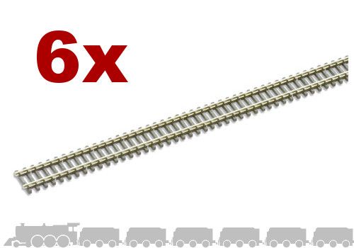 N gauge flexible wooden sleeper track (nickel silver rail) Peco SL-300 - 914mm — image 1