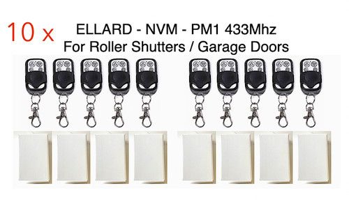 NVM REMOTE CONTROL ROLLER SHUTTER KEY FOBS ELLARD PM1 NECO GARAGE DOOR HAND SET
