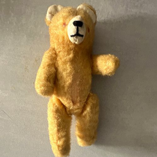 Yellow & White Plush Teddy Bear Soft Toy with White Ears and Muzzle