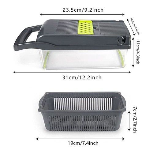 Vegetable Chopper Salad Fruit Peeler Slicer 15 In 1 Dicer Kitchen Cutter Tool