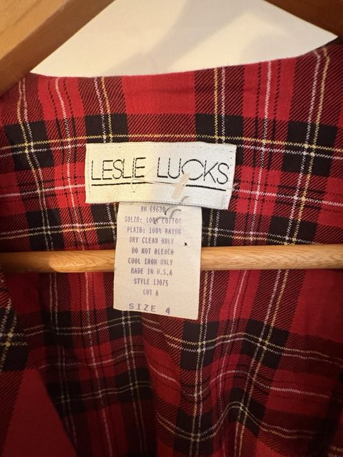 5pc Vintage Wool Tartan Dress Skirt Top Reseller Job Lot 60s 70s 80s *labels* — image 11