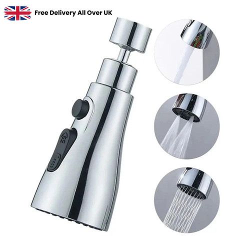 Water Kitchen Tap Head Saving Faucet Extender Sink Spray Aerator 360° Swivel