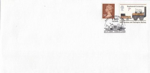 Trains East Anglian Railway Locomotion GB Cover Kings Lynn 1997 (135591)