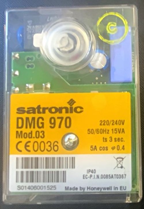 Satronic DMG 970 Mod.03 Control Module 220/240V 5A MPN DMG 970