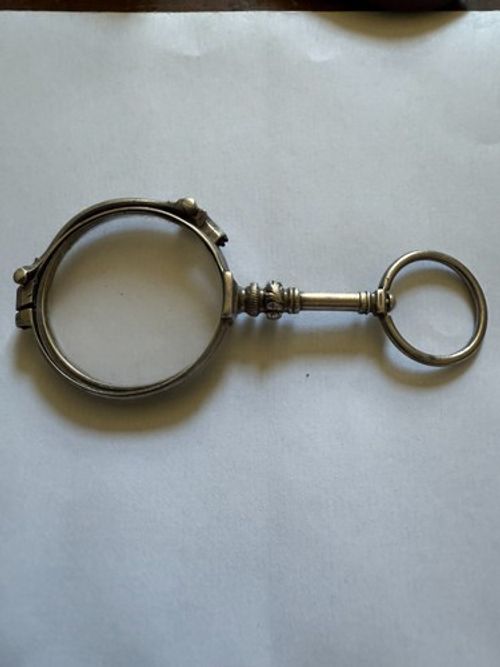 Antique Pair of Folding PINCE-NEZ Lorgnette Style Spectacles Glasses a/f