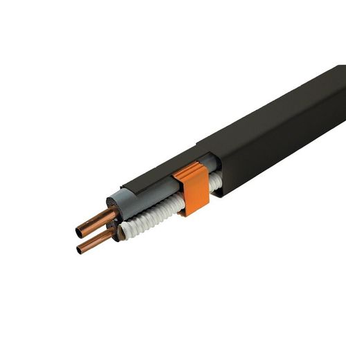 Durable Plastic Air Conditioning Trunking External Corner Black 80x60 Connector — image 4