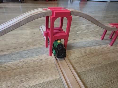 Brio Compatible Bridge support risers for wooden train tracks — image 2