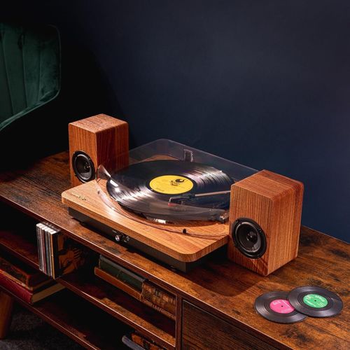 Roxel VRP-90 Turntable with Stereo Speakers,Vinyl Record Player with speaker — image 4
