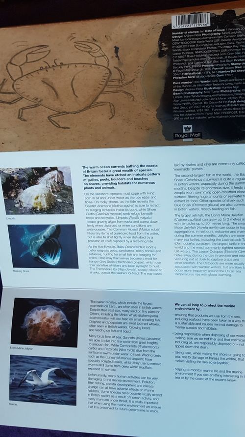 Royal Mail Beatles and Sea Life Collectors Stamps — image 5