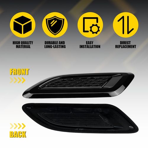 For Range Rover Evoque Bonnet Vents Gloss Black Dynamic Style 2011-2018 Dummy — image 3