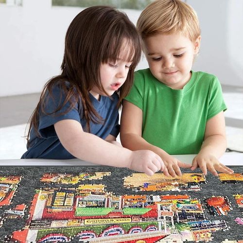 1000PCS Tilting Puzzle Board with 2in1 Designed Stand Cover Felt Mat w/ 6 Drawer — image 4