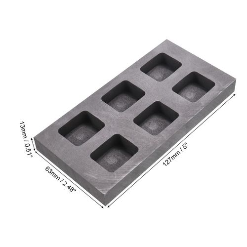Graphite Ingot Bar Mold Mould Crucible for Melting Gold Silver Casting Refining — image 3