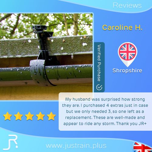 Shed Mini Guttering Gutter Bracket Clamp Adjustable No Tools Required Multi-Pack — image 3
