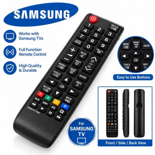 SAMSUNG REPLACEMENT REMOTE CONTROL BN59-01175N TV UNIVERSAL SMART TV LED 3D 4K  