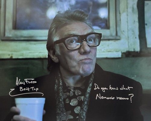 Alan Ford Signed Brick Top Snatch 16x20” Photo With Nemesis Quote And COA