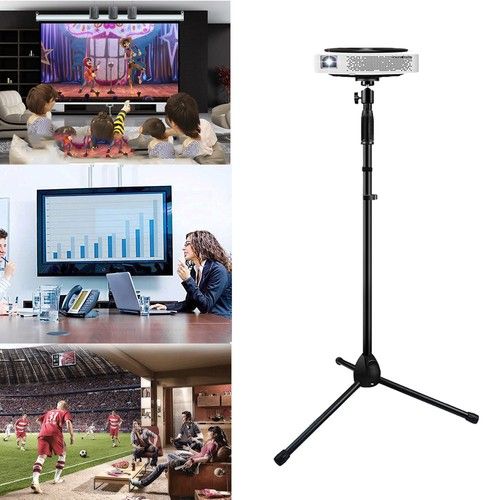 Adjustable  Projector Mount Heavy Duty Tripod Height 28 To 58" For Home Office