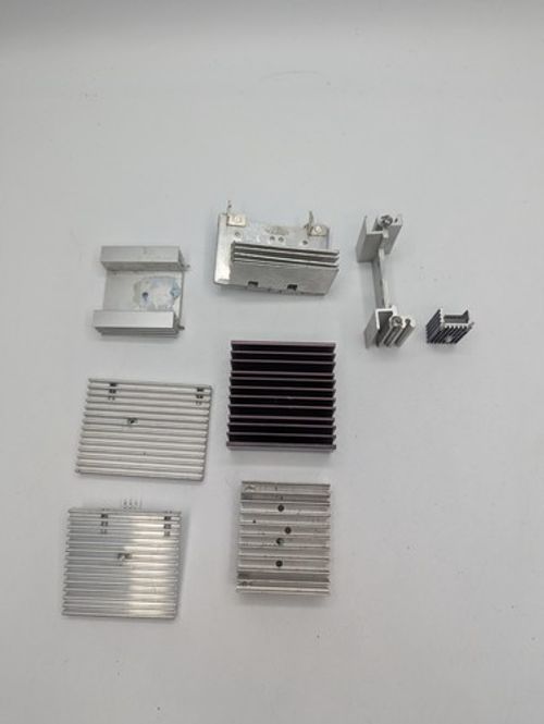 8x Mixed Aluminium Heatsinks Electronics Cooling PCB Power Transistor Job Lot