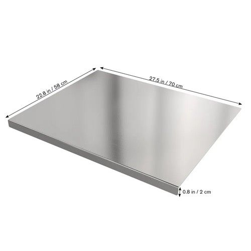 Stainless Steel Kitchen Cutting Chopping Board Dough Board Meat Bread Worktop