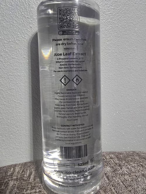 ISOCLEAN Professional Make-Up Brush Liquid Cleaner, Clear Cleaning Solution  — image 3