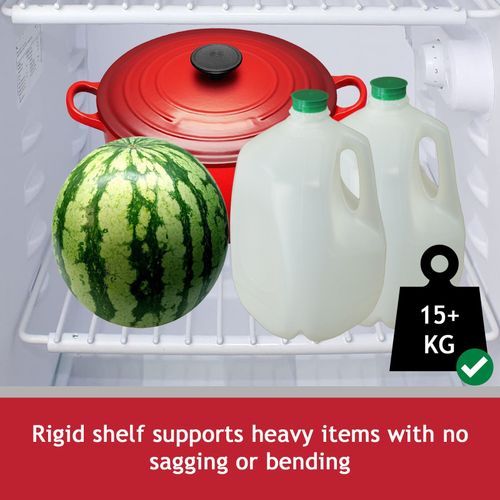 Universal Fridge Shelf Adjustable White Plastic Coated Freezer Rack Extendable — image 4