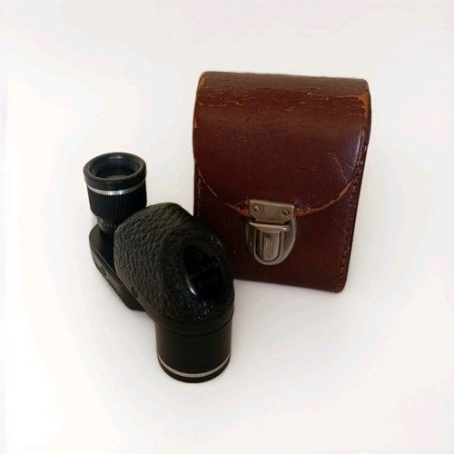 Vintage "aus JENA" Turmon 8x21 Folding Pocket Monocular DDR Zeiss Case Working