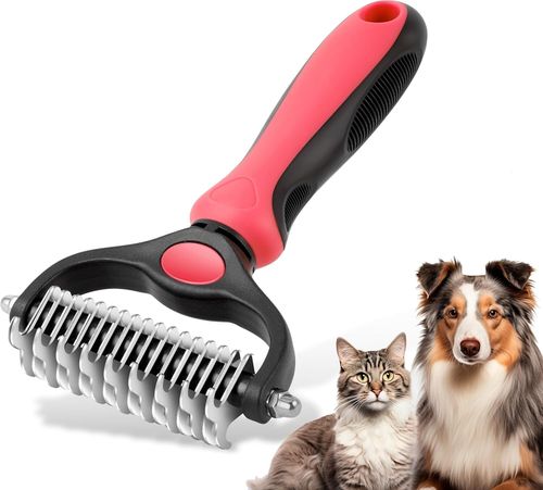 Professional Pet Grooming Comb Brush | Dematting & Undercoat Rake Tool for Dogs — image 1