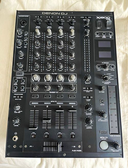 Denon DJ X1800 PRIME 4-Channel DJ with original box and cables.