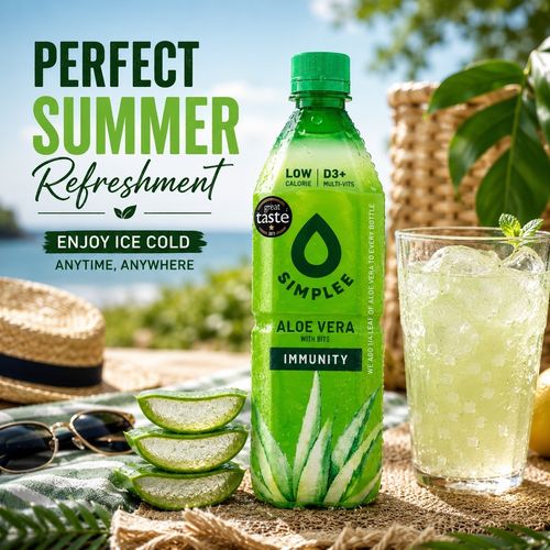 SIMPLEE Aloe Vera Drink With Bits (Immunity) – 500ml Bottles (Pack of 6) — image 15