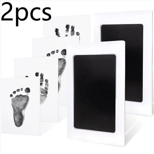 1-5Pcs Baby Handprint Footprints Easy Wash-Free Inkless Pads Safe Non-Toxic No-T