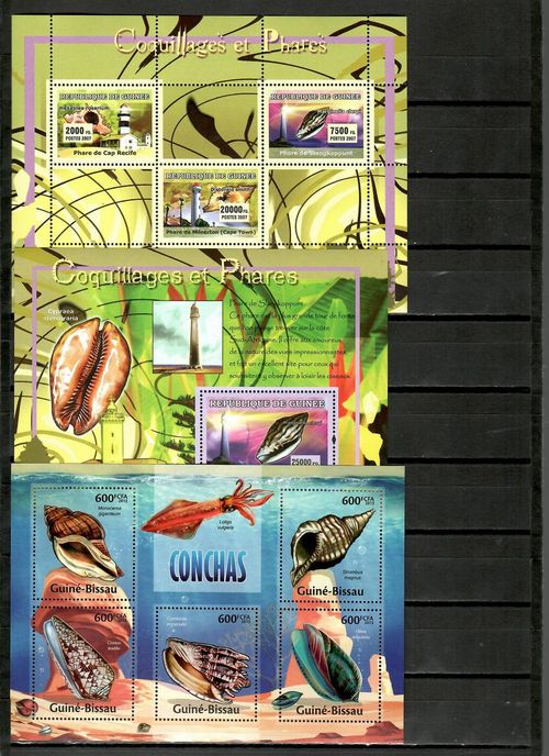 SHELLS Marine Fauna Collection 50 s/s Mi. CV 553€ MNH FREE SHIPPING #CNA145 — image 8