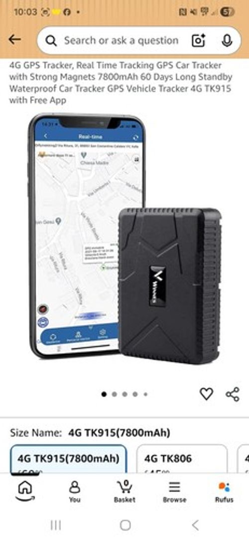 4G GPS TK915 Tracker, Real Time Tracking GPS Car Tracker with Strong Magnets
