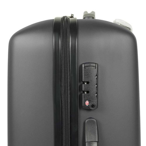 Rock Byron 3 Piece Hardside Luggage Set Charcoal TSA Lock 360 Spinner ABS — image 5