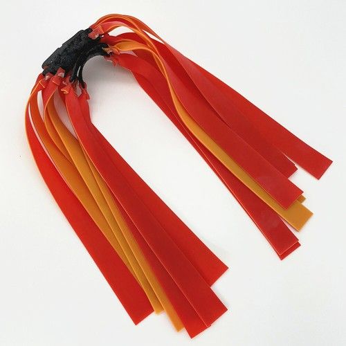 10 Flat Elastic Rubber Bands Slingshot Replacement Hunting Catapult Tapered Band