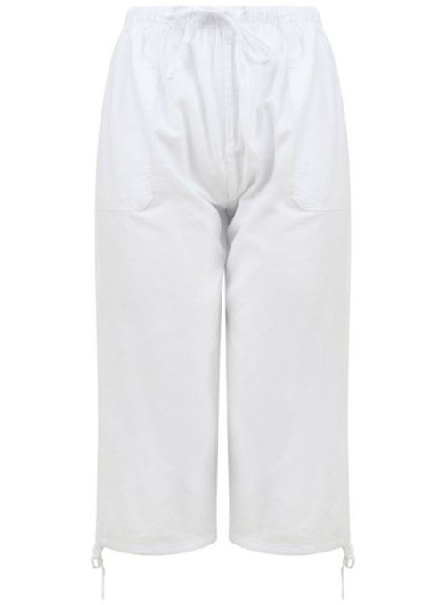 Ladies Womens 3/4 Shorts Pedal Pushers Cotton Summer Pants Capri Light Weight 