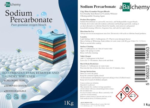 aBalchemy Sodium Percarbonate 1kg, Pure Granular Oxygen Bleach — image 2
