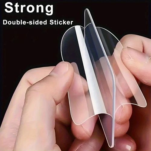 10-50Pc Super Strong Double Sided Nano Stickers Transparent Sticky Tape UK Stock — image 2