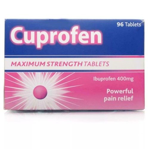 Cuprofen Maximum Strength 400mg Tablets 96 - (LIMITED to 4 per order )